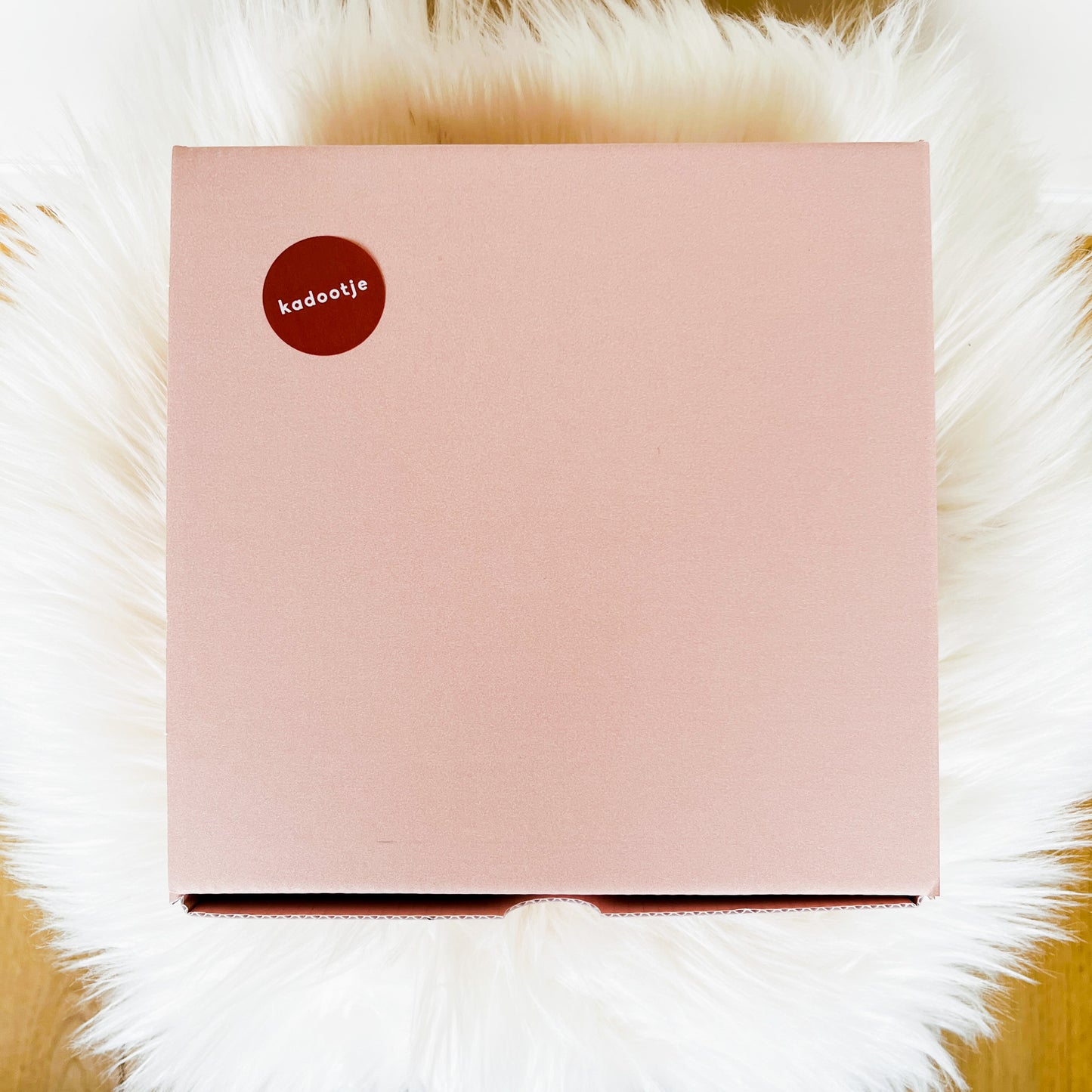 Cadeaubox 'Meter vragen' met droogbloemen