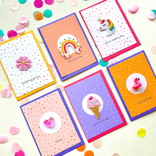 Confetti bundel 6 kaartjes