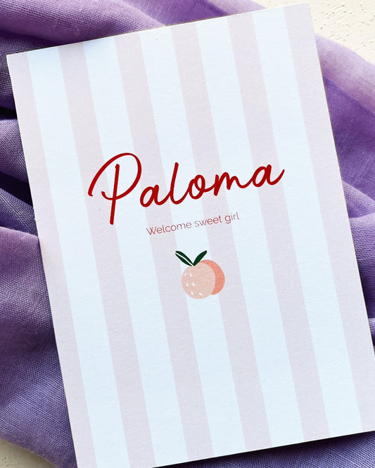 DIY geboortekaartje – Paloma
