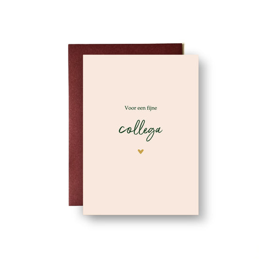 Voor een fijne collega
